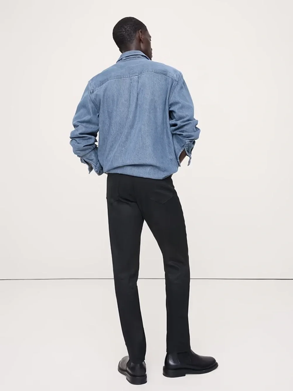 Banana Republic Men's Slim Straight Jeans in Black